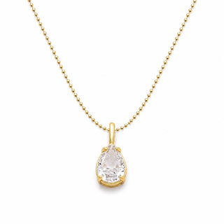Teardrop Diamond Necklace