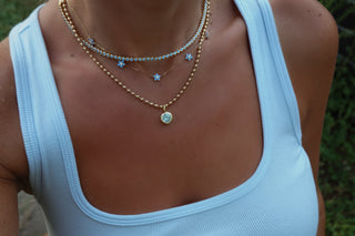 Aquamarine Fiori Necklace