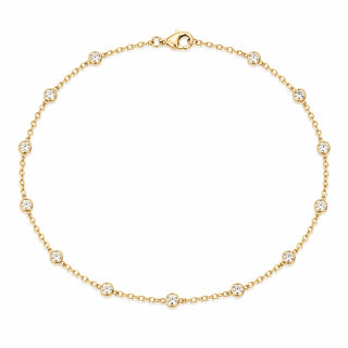 Gold Baby Bezel Bracelet