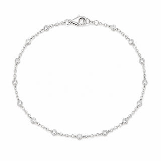 Silver Baby Bezel Bracelet